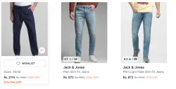 Jack & Jones Mens Jeans Upto 86% OFF