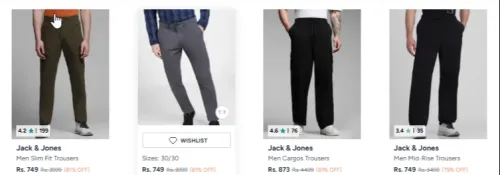 Image of Jack & Jones Men's Trousers up to 81% Discount 