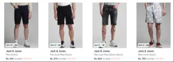 JACK & JONES Men shorts up to 77% Discount
