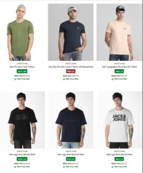 Jack & Jones Men Tshirt Starting @ ₹400