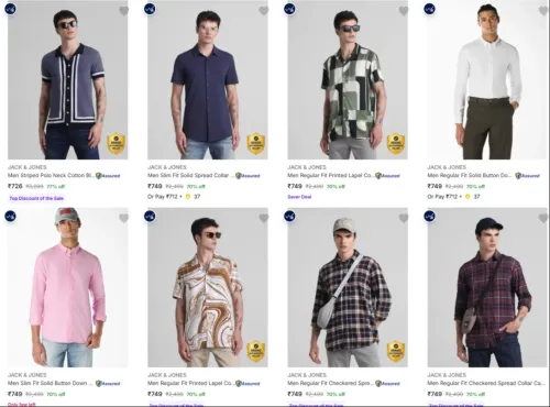Image of JACK & JONES Men's Clothing up to 77% Discount