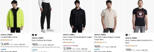 Image of Jack & Jones Men's Cloths up to 70% Discount