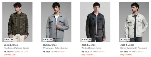 Image of JACK & JONES Mens Jacket up to 77% Discount