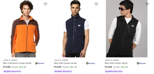 Image of Jack Jones Men's Jackets upto 65% Discount