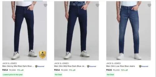 Image of Jack & Jones Men's Jeans upto 72% discount 