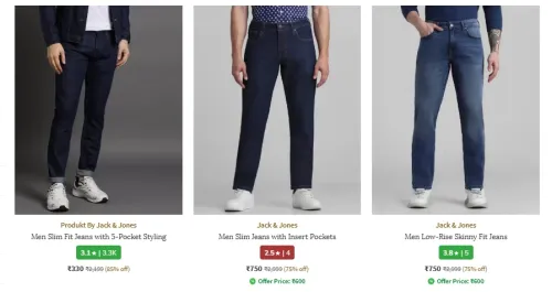 Image of JACK & JONES Men's jeans up to 85% Discount