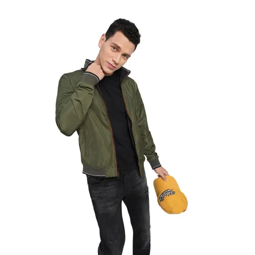 Image of JACK & JONES Men's Polyester Standard Length A-Line Coat