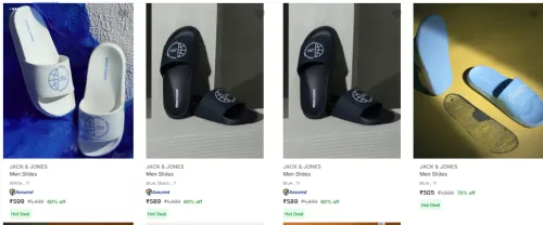 Image of Jack & Jones Men’s Slides upto 60% Discount 