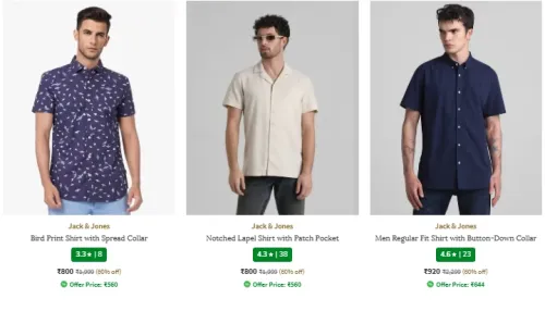 Image of Jack & Jones Shirt Minimum 60% Discount