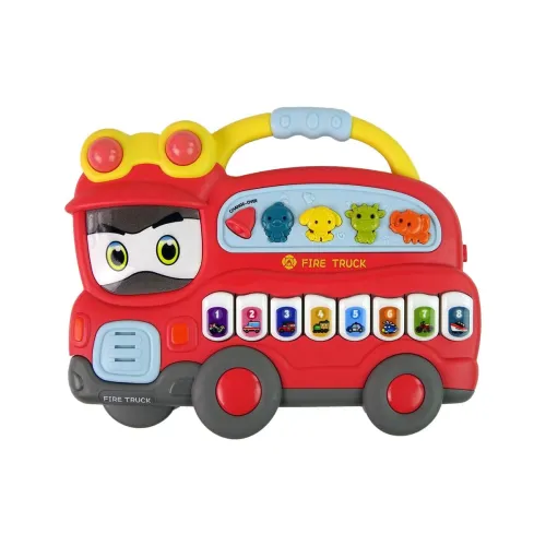 Image of Jack Royal Electronic Fire Truck Piano Toy