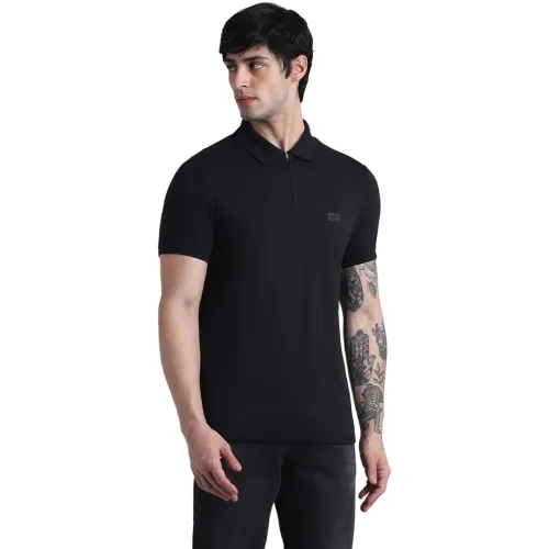 Image of Jack&Jones Men's Cotton Solid Slim Fit Polo