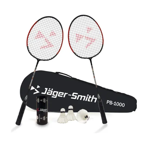 Image of Jager-Smith PB-1000 Combo & Featherlite 2 Shuttle Badminton Kit