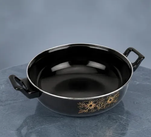 Image of Jainpet Premium Black Kadhai with Side Handles 