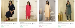 Jaipur Kurti Womens Ethnic Sets at minimum 70% Discount