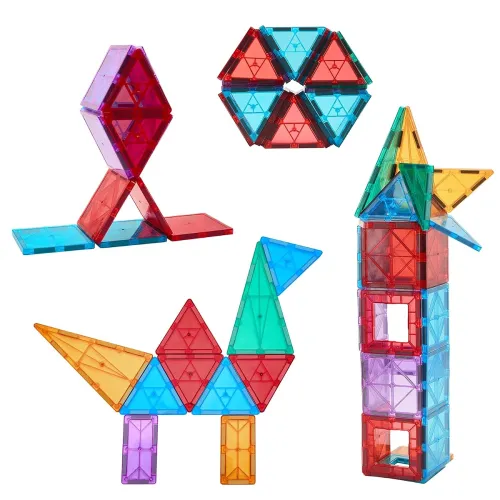 Image of Jam & Honey 28 Pieces Magna Tiles Building Blocks f