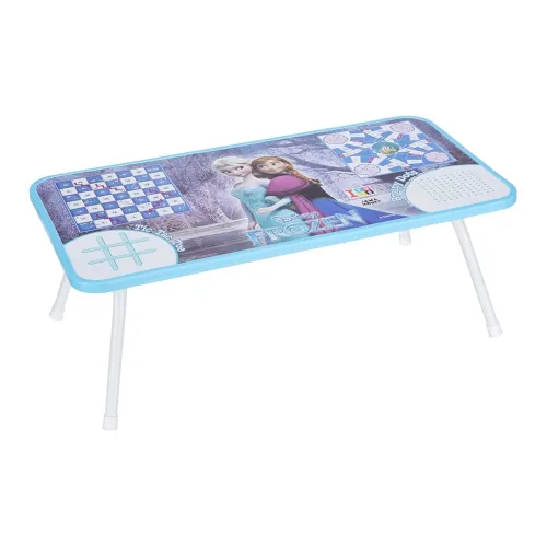 Image of Amazon Brand – Jam & Honey Frozen Foldable Ludo Table for Kids | with Dice & Pawns | Ergonomic Table Desk | Indoor Game 