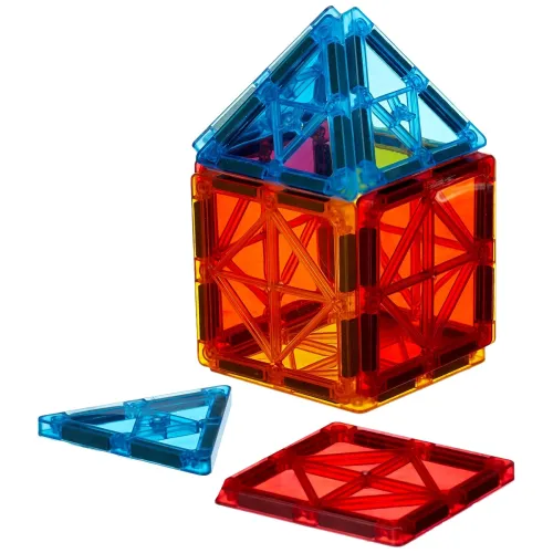 Image of Jam & Honey Magnetic Tiles 10pcs (STEM Building Blocks for Kids)