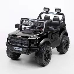 Jammbo POBO Battery Operated Premium Jeep for Kids - Ride on Toy Car with Bluetooth Music & Light - Electric Car Jeep Ba