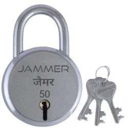 Jammer Round 50mm Padlock with 3 Keys