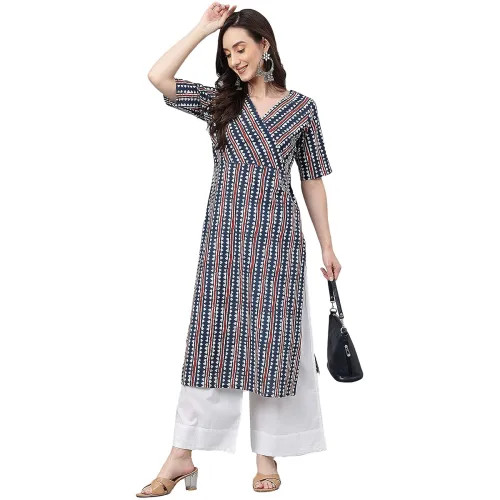 Image of Janasya Women's Straight Kurta