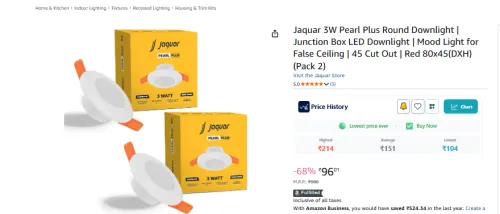 Image of Jaquar 3W Pearl Plus Round Downlight Po2