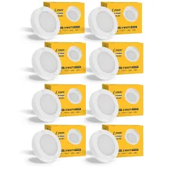 Jaquar 3W Striker Mini Surface Downlight (Red, Pack of 8)