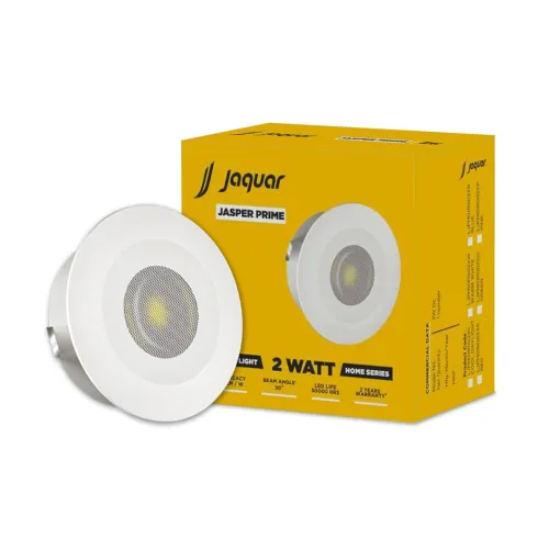 Image of Jaquar Plastic Jasper Prime 2W LED Light Spotlight | SPOT Light for Home Ceiling | Green SPOT Light (Pack of 1)