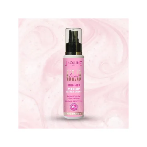 Image of JAQULINE USA Lumi Glo Shimmer Makeup Setter Spray