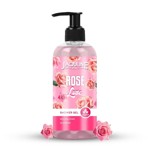 Image of JAQULINE USA Rose Love Shower Gel For Men and Women | Provides Nourishment