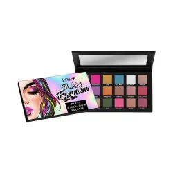 Jaquline USA Glam Eyegasm Party Eyeshadow palette | Intense Color | Water Resistant | Long-Lasting | Party Look | 18 Dif