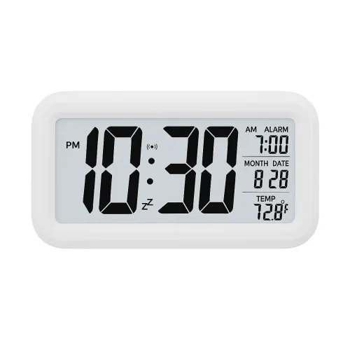 Image of JASIFS Digital Alarm Clock Table Clock for Students, Home, Office, Corporate with Automatic Sensor, Date & Temperature (