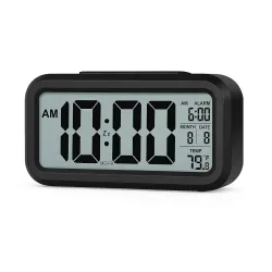 JASIFS Digital Alarm Clock with 1 Year Warranty, Night Sensor