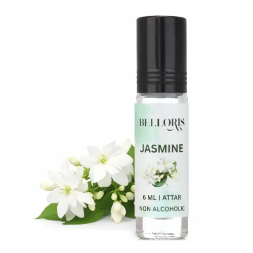 Image of Jasmine Attar 6ml | Long Lasting Floral Attar Perfume Oil | Non Alcoholic Jasmine Ittar | Premium Roll-On Fragrance for 