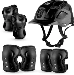 Jaspo Neo Kids Protective Set|Knee,Elbow & Wrist Guard|Skating-Skateboarding Kit-M Skating Kit