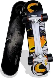 Jaspo Power 26-Inch Kids Skateboard for Boys & Girls Black