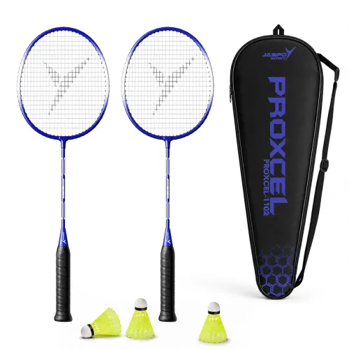 Image of Jaspo Proxcel-1102 Lightweight Metal Badminton Racket Kit Set