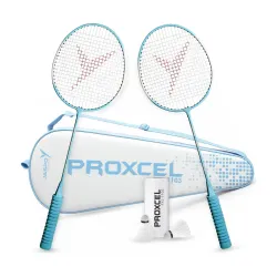 Jaspo Proxcel-1103 Badminton Kit |Steel Frame Racquets with Shuttlecocks