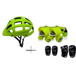 Jaspo Toddlers Adjustable Roller Skates Combo, Yellow