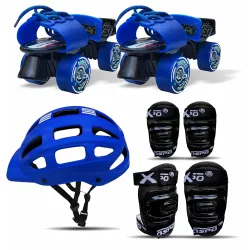 jaspo Unisex Marshal Trainers Adjustable Inline_Skate_Wheel Roller Skates Combo (Skates + Helmet + Knee Guards & Elbow Guards) - for Age Groups 6 to 14 Years | Academy & School Level Skating...
