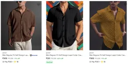 Javier Brand Mens Casual Shirts @ Start ₹281