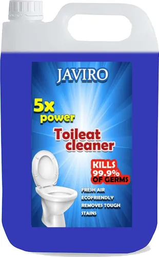 Image of javiro toilet cleaner 5L Iantibacterial remove 99.9% germs I Remove tough STAIIN. Garden Bloom Gel Toilet Cleaner (5000 