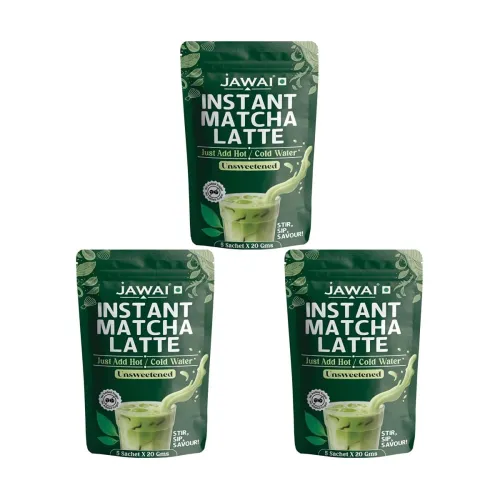 Image of JAWAI MATCHA LATTE INSTANT PREMIX | 100 Grams | Japanese Matcha Green Tea Powder
