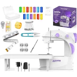 JAXHOM Advance Sewing Machine Electric I Sewing Machine With Table Set I Mini Silai Machine With Focus Light, Foot Pedal