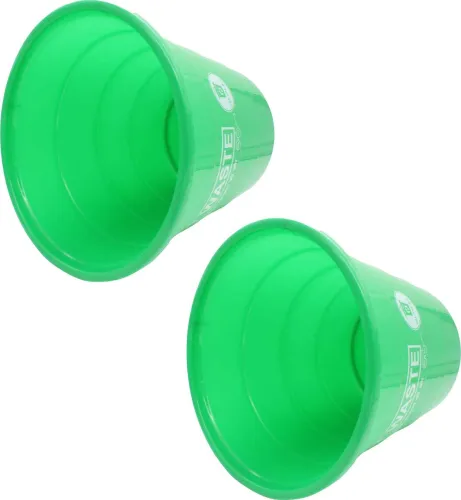 Image of Jaycee Plastic Open Smart Garbage Bin Dustbin 8 Litre Plastic Dustbin (Green, Pack of 2)
