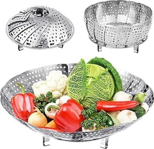 Image of JB EXPORT Steamer of Momos | Vegetable Steamer Food, Value Steamer for Cooking, Steel Steamer (1 L)