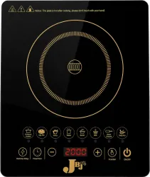 JBJ 2000 W Induction Cooktop Touch Panel (Black, M-17)