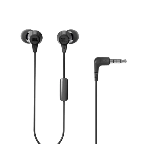 Image of JBL C50HI Wired Earphones with Mic (Black)