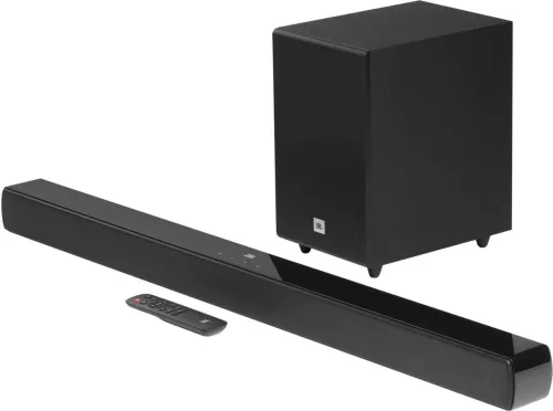 Image of JBL Cinema SB240 2.1, Dolby digital, Wired Subwoofer, HDMI 110 W Bluetooth Soundbar (Black, Stereo Channel)