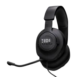 JBL Quantum 100M2 Wired Gaming Headphones, Supports Windows sonic spatial audio, 40mm Realistic Dynamic Drivers, Omnidir