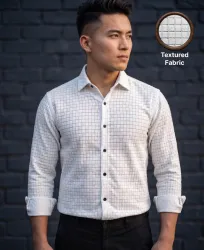 JCCLOATHINGMART Men Regular Fit Checkered Spread Collar Party Shirt